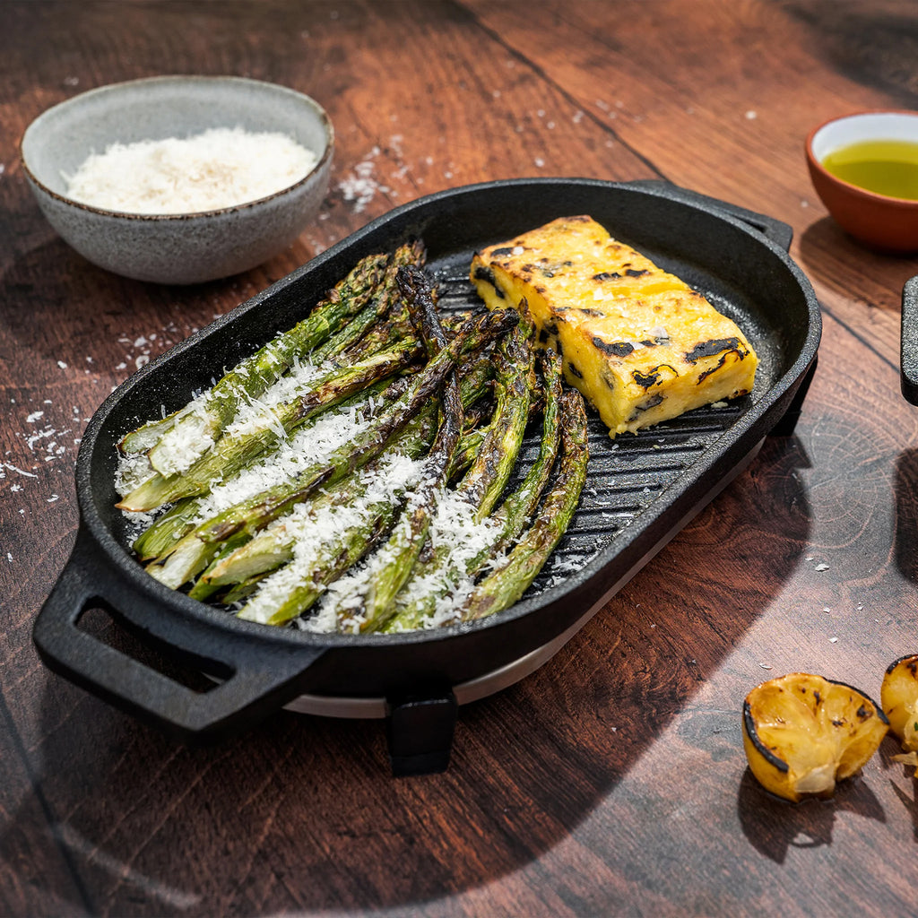 Grillpanne støpejern med avtakbart håndtak 31 cm - Ooni bakside