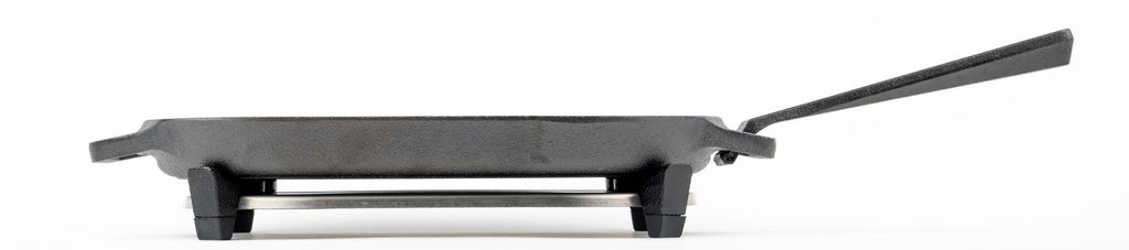 Grillpanne støpejern med avtakbart håndtak 31 cm - Ooni med underlag