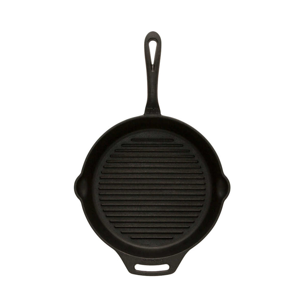 Grillpanne støpejern gp30-t med skaft 30 cm detalj og håndtak