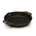 Grillpanne støpejern gp30h-t med to håndtak 30 cm - Petromax forfra