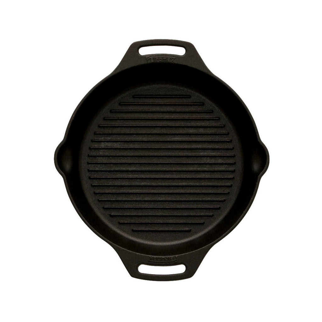 Grillpanne støpejern gp30h-t med to håndtak 30 cm - Petromax bakside