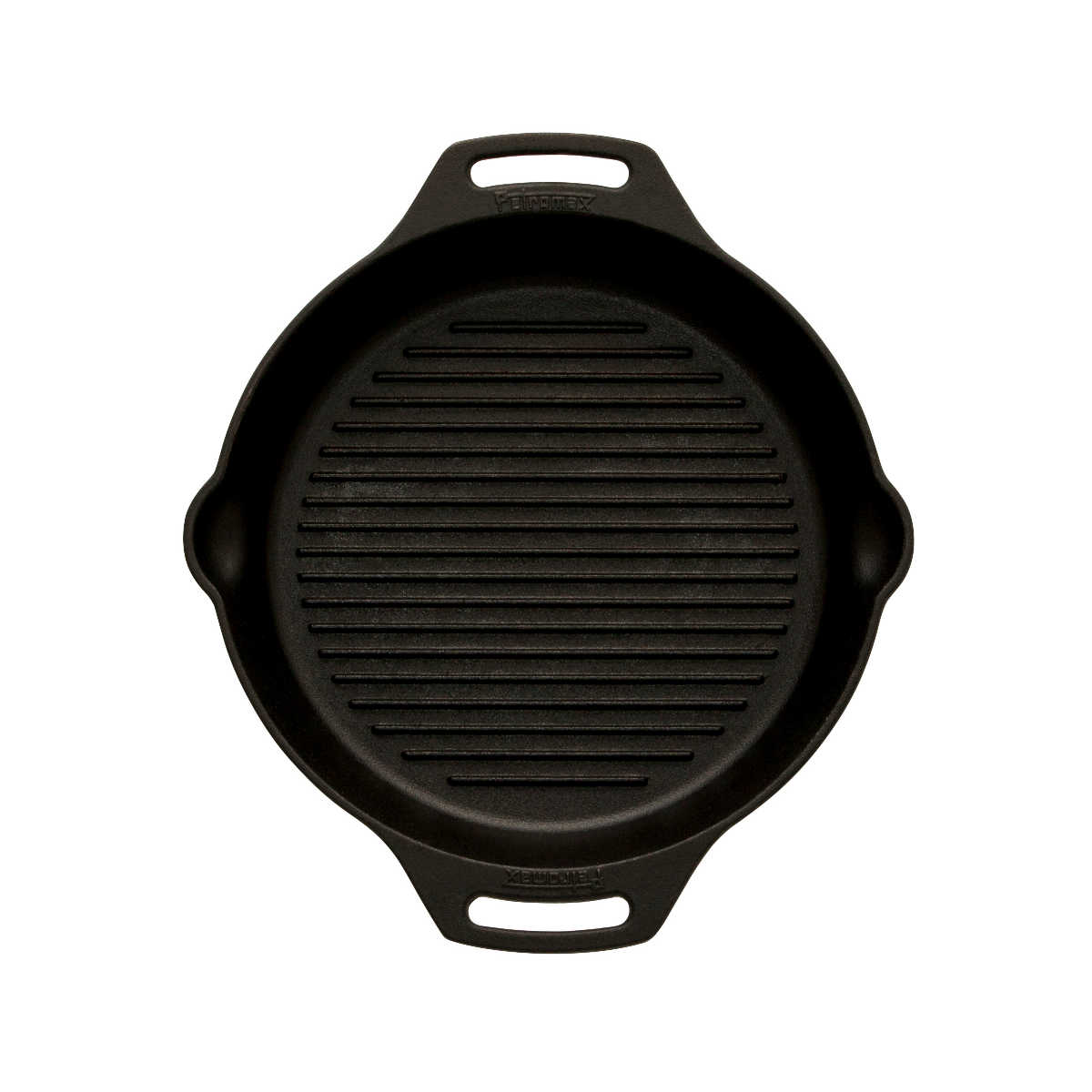 Grillpanne støpejern gp30h-t med to håndtak 30 cm - Petromax bakside