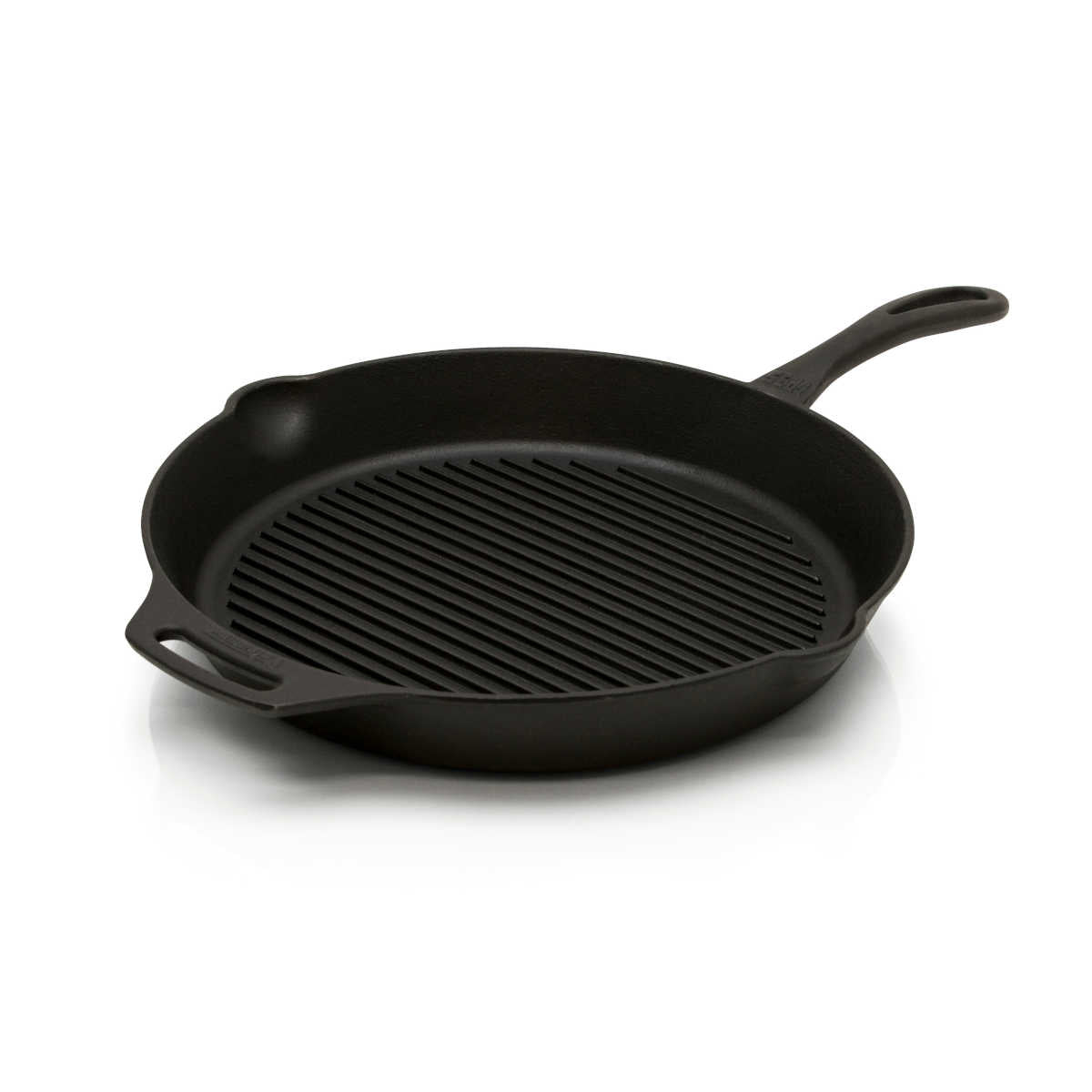 Grillpanne støpejern gp35-t med skaft 35 cm - Petromax forfra