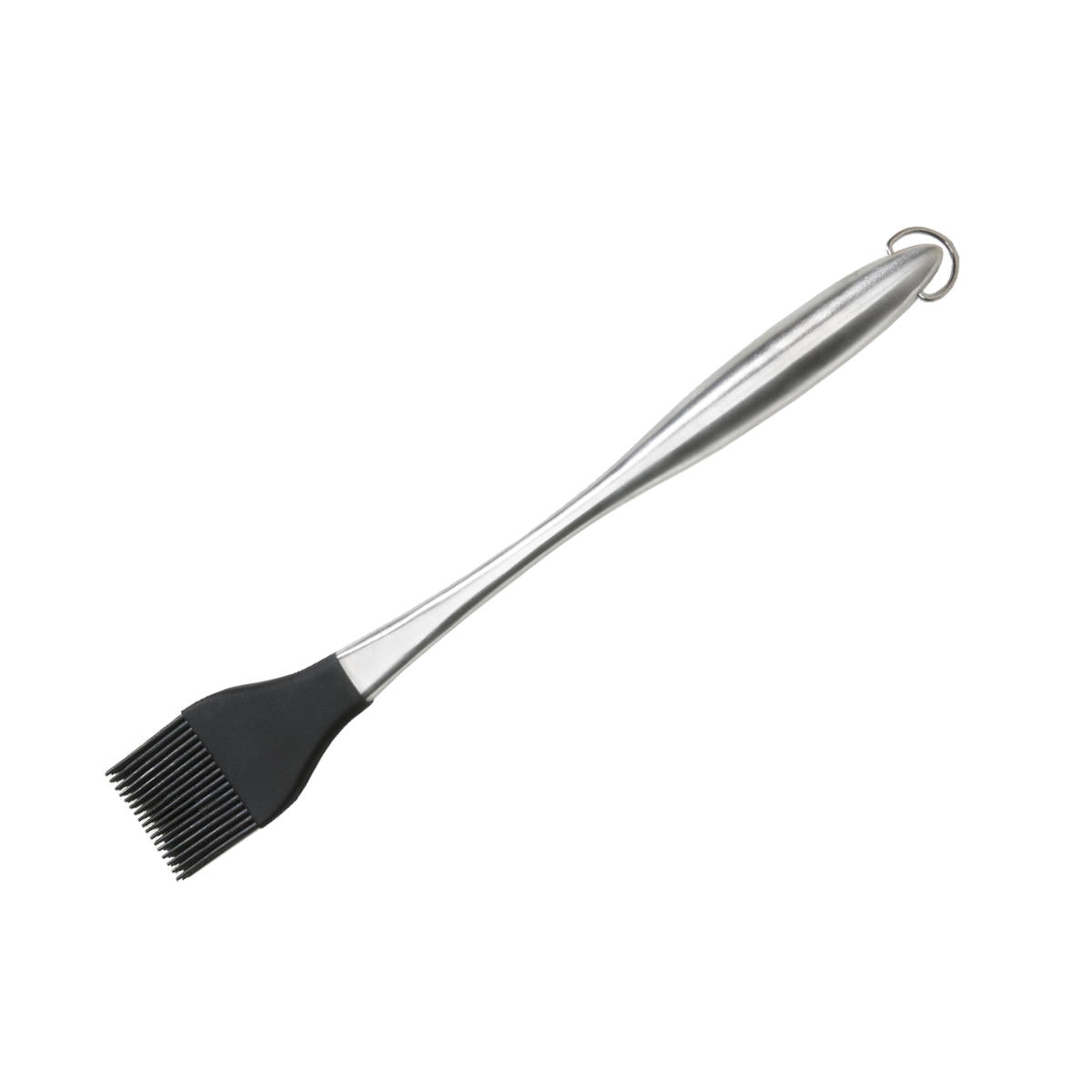 Grillpensel rustfritt stål med silikonbust 34 cm - Napoleon forfra