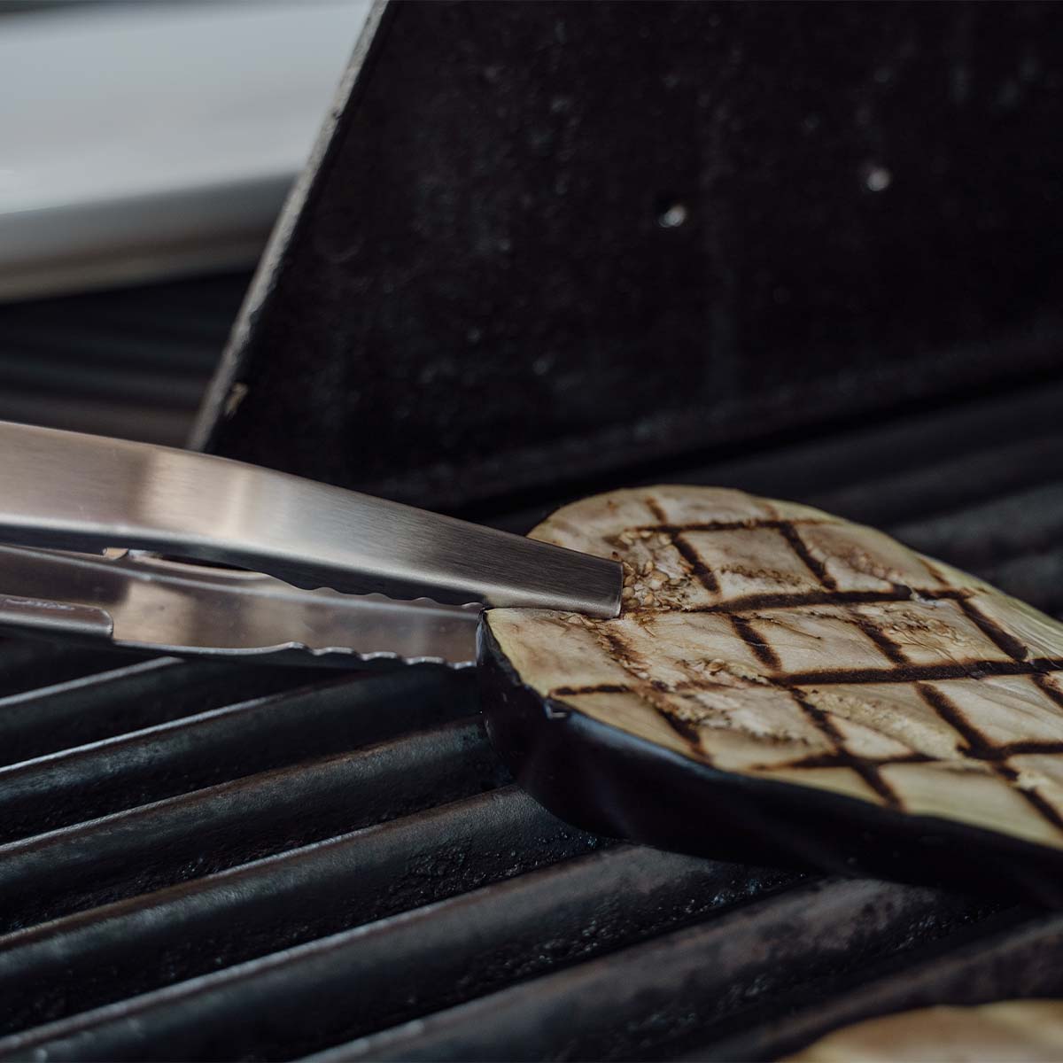 Grillpinsett rustfritt stål 41 cm - SANTOS montert og klar til bruk
