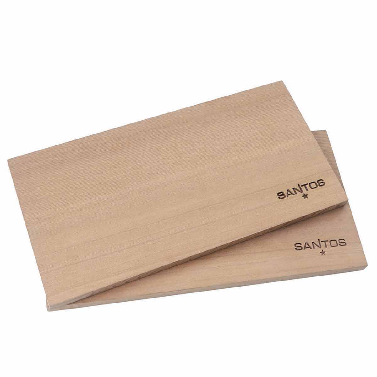 Grillplanke sedertre 2-pack 30 x 15 cm - SANTOS forfra