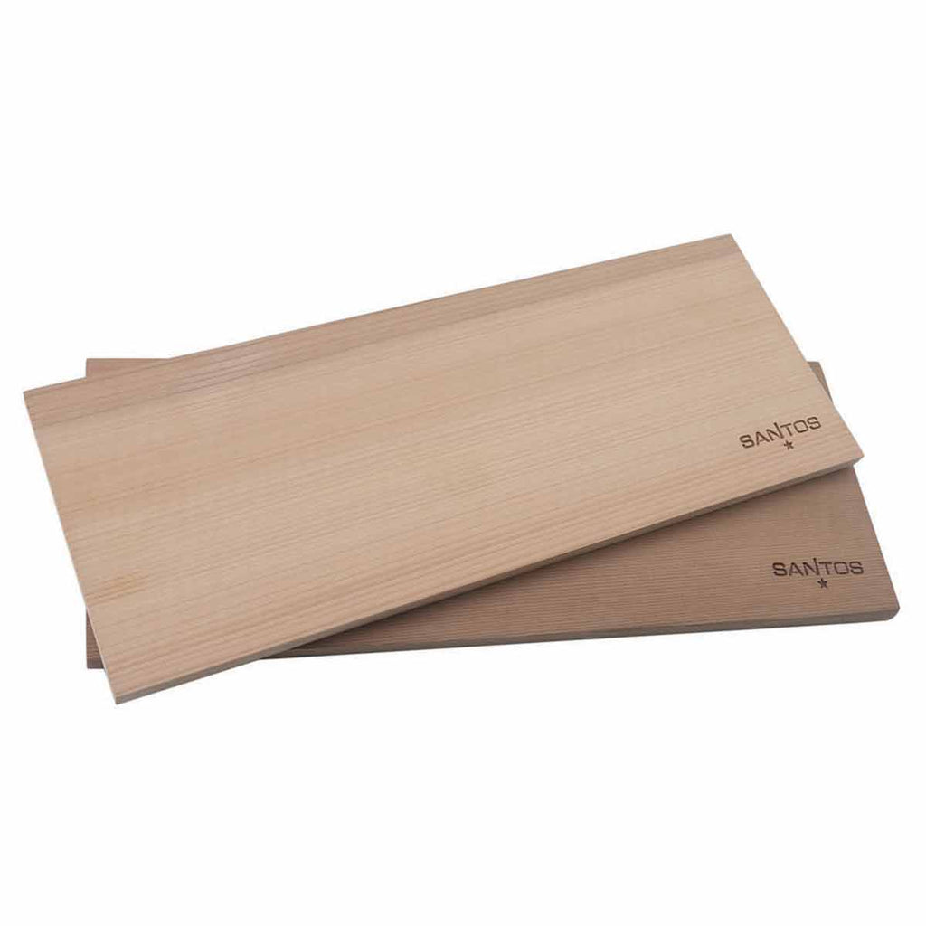 Grillplanke sedertre 2-pack 40 x 15 cm SANTOS forfra