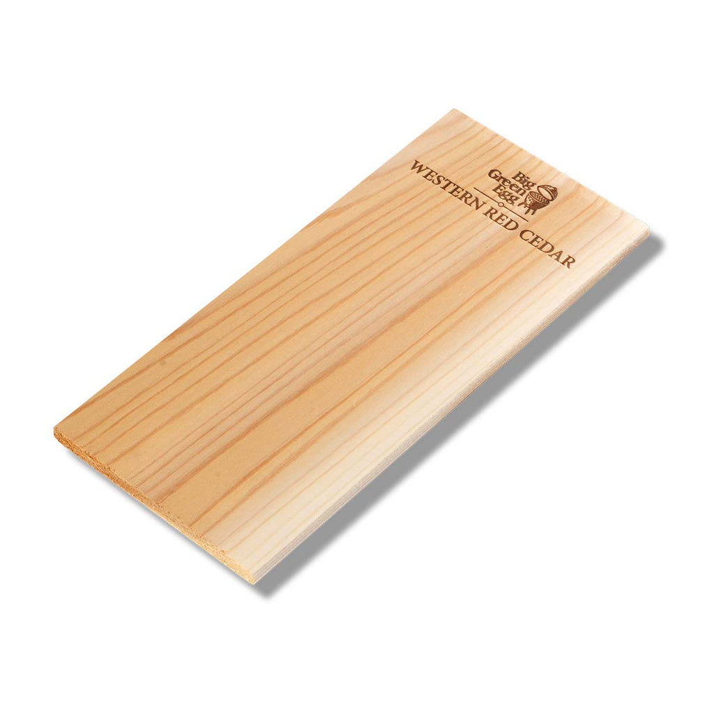 Grillplanke sedertre 28 cm - Big Green Egg forfra