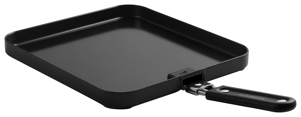 Grillplate glatt for gasskoker 25x27 cm aluminium - CADAC forfra