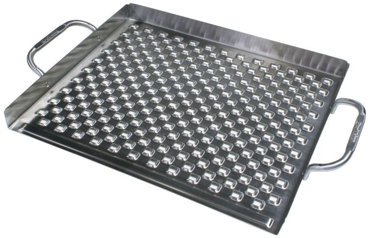 Grillplate Imperial Topper rustfritt stål 39x33 cm - Broil King forfra