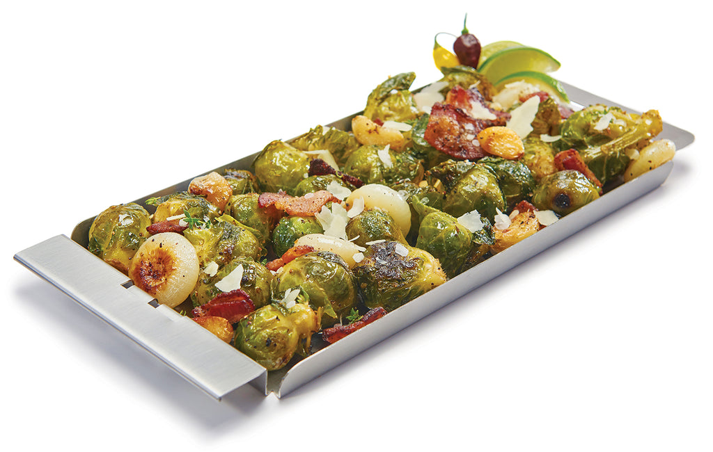 Bakside av Grillplate Narrow Topper rustfritt stål smal Broil King