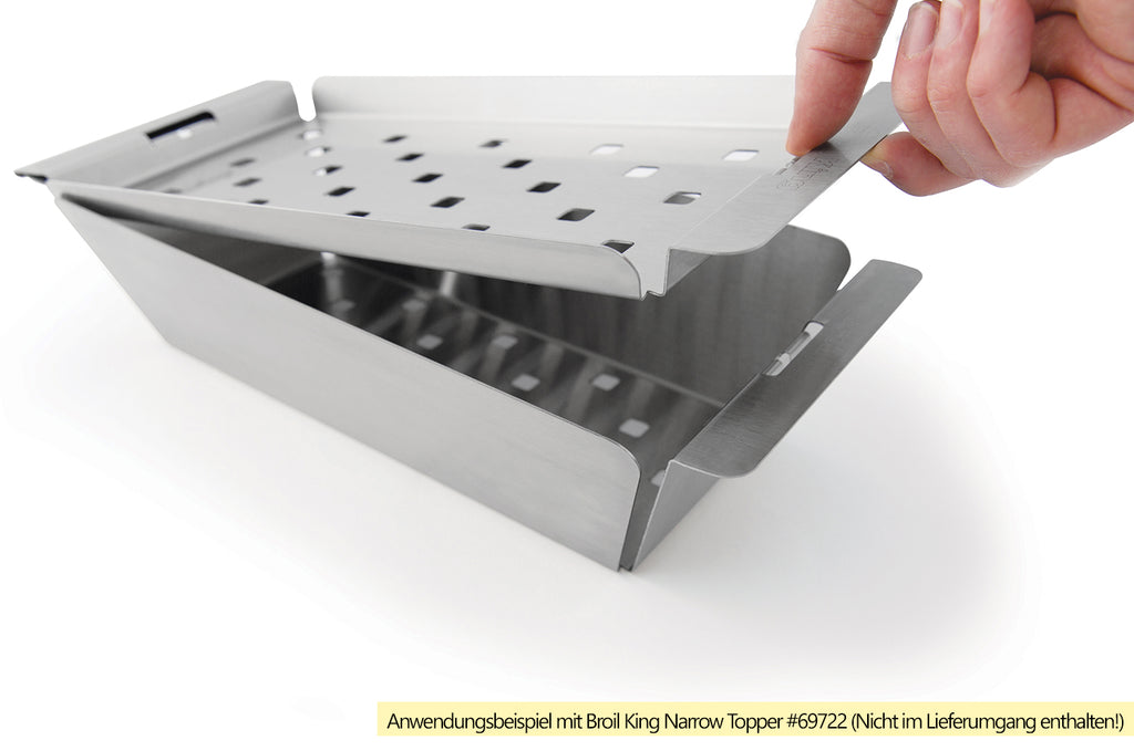 Montert Grillplate Narrow Topper smal på Broil King grill