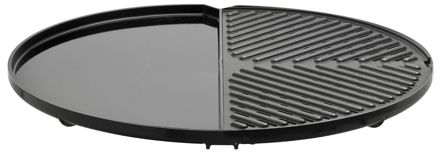 Grillplate og grillrist BBQ2Plancha 50 aluminium 46 cm forfra