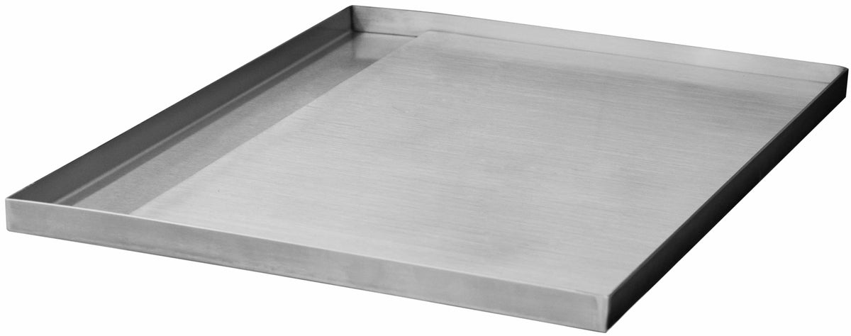 Bakside av Grillplate plancha rustfritt stål 50x38 cm BULL