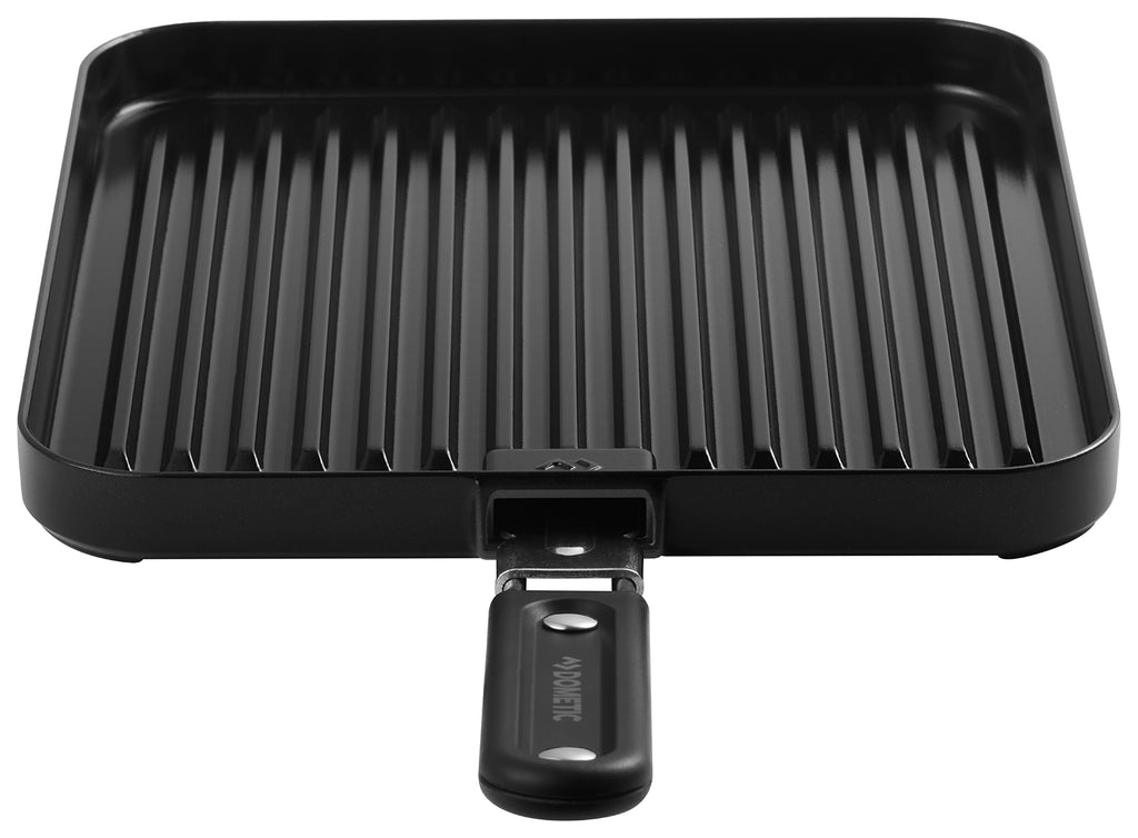 Bakside av grillplate riflet for gasskoker 25x27 cm aluminium - CADAC