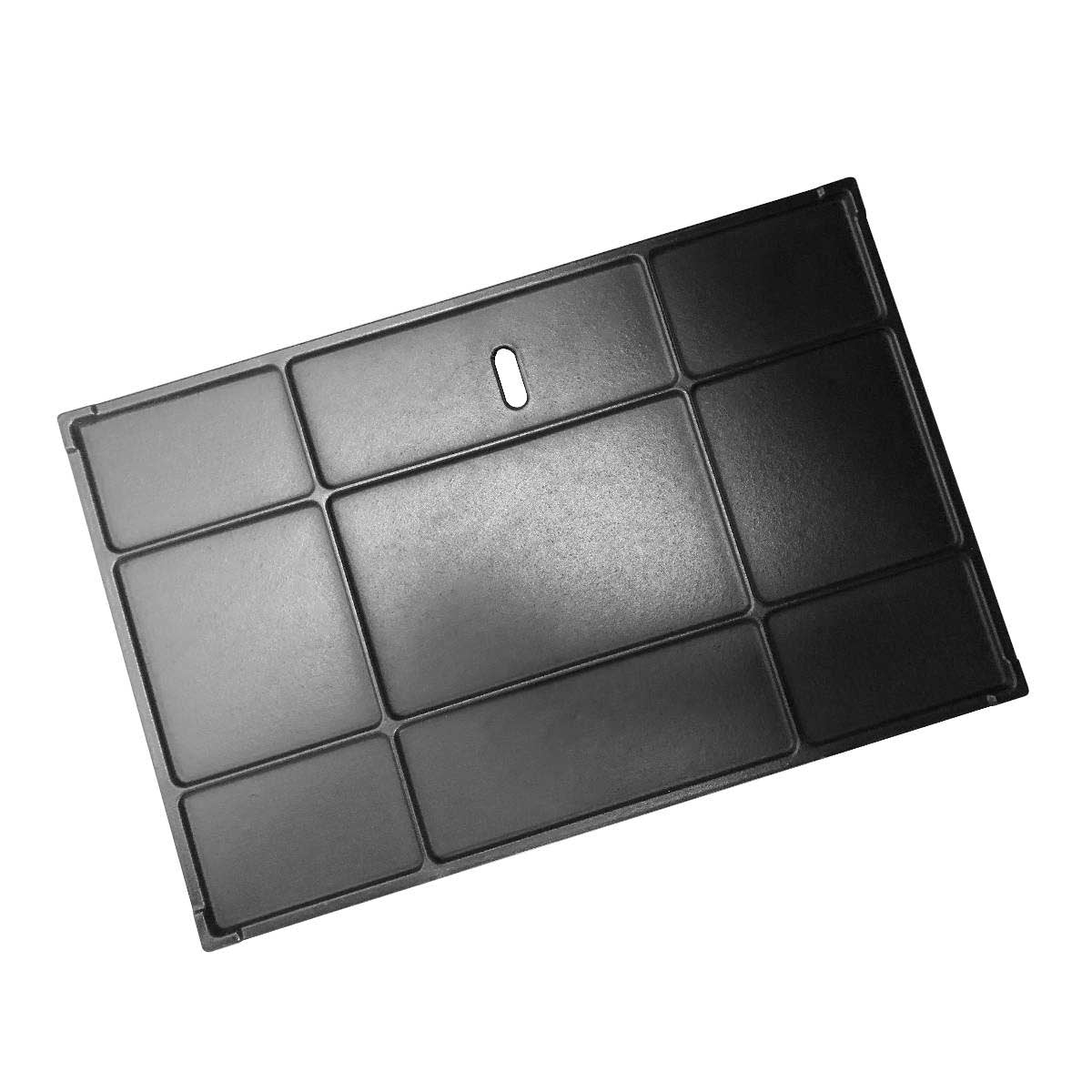 Grillplate støpejern 31 x 48,5 cm - SANTOS forfra