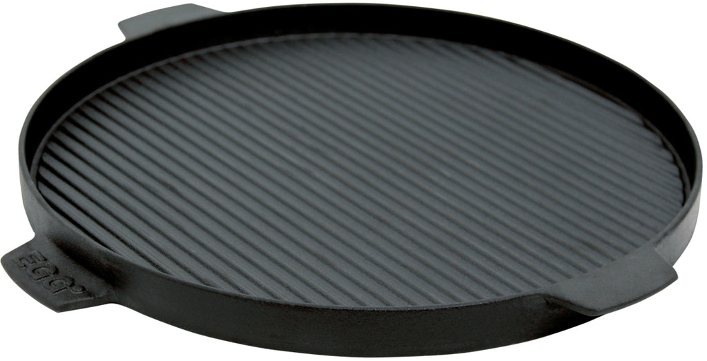 Grillplate støpejern 35 cm 2XL/XLarge/Large Big Green Egg forfra