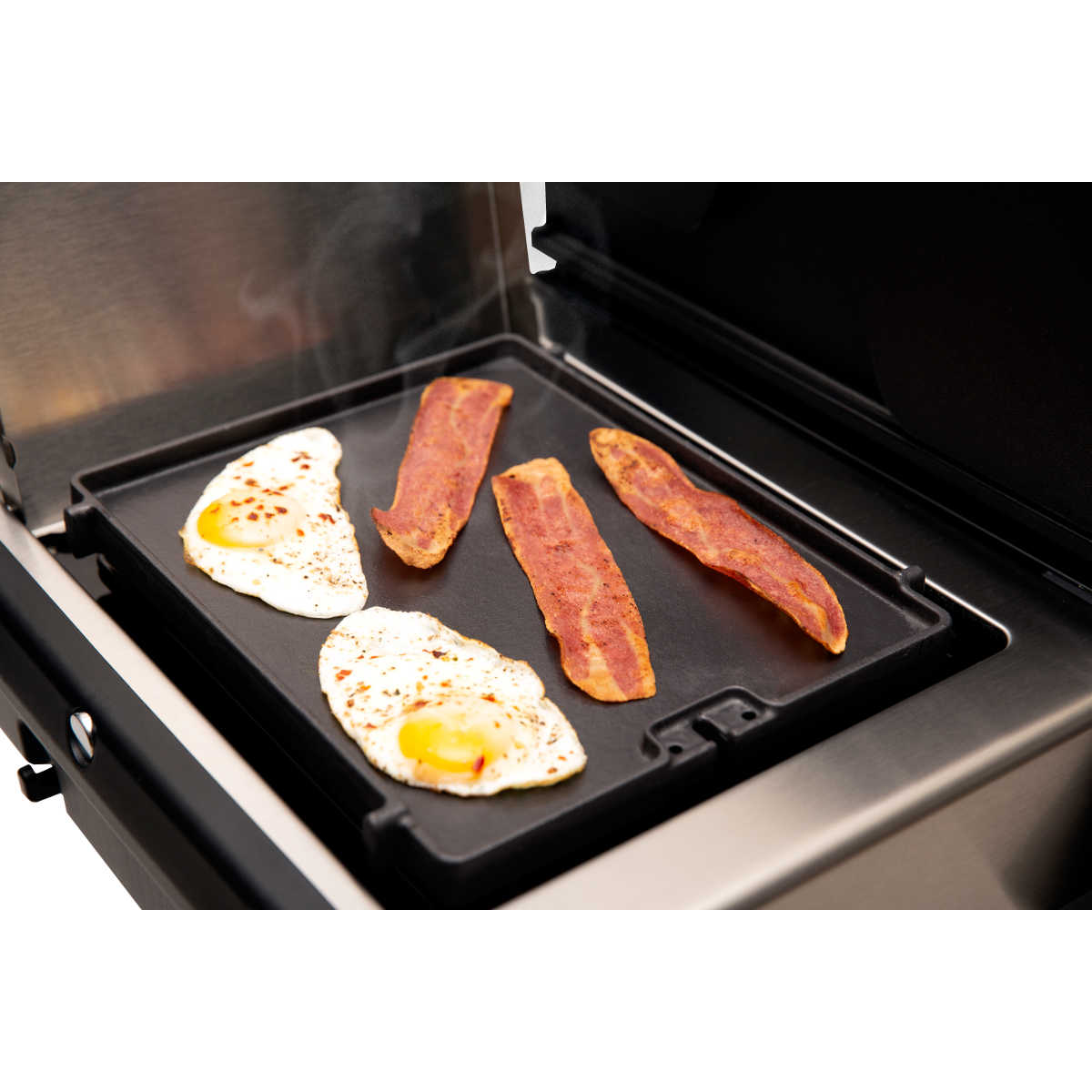 Montert grillplate støpejern for sidebrenner Baron - Broil King på grill