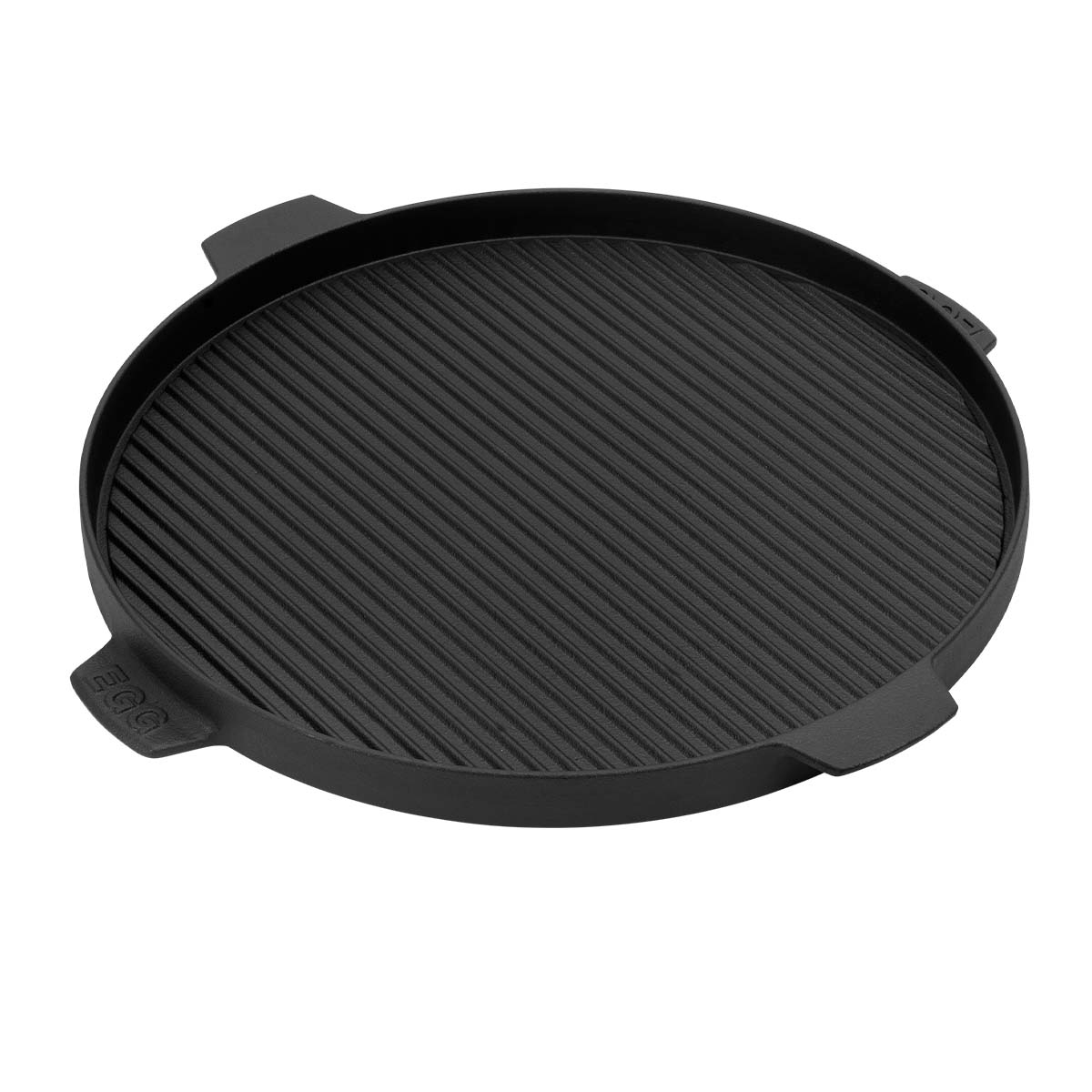 Grillplate støpejern for M, S & MX - Big Green Egg forfra