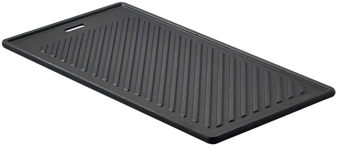 Bakside av Grillplate støpejern emaljert for Allflame/Videro 45x24 cm - Rösle