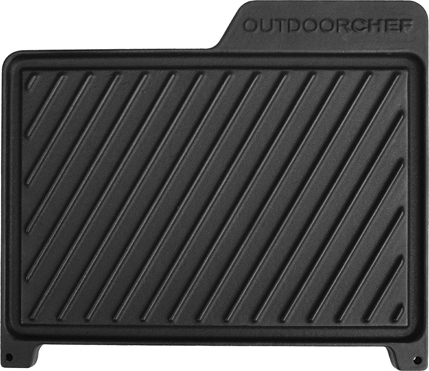 Grillplate støpejern for Lugano 27x30 cm - Outdoorchef forfra