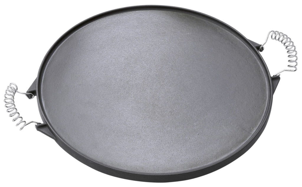 Bakside av Grillplate støpejern rund Ø 33 cm for kulegrill - Outdoorchef