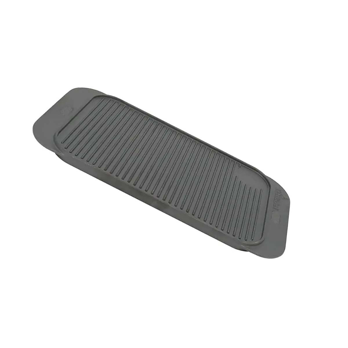 Detalj av riflet side på Grillplate støpejern vendbar 48 x 26 cm - FireRocket