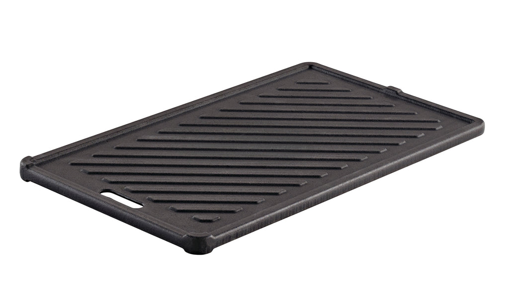 Grillplate støpejern for Videro G2-P/E2-P 32,5x19,5 cm - Rösle forfra