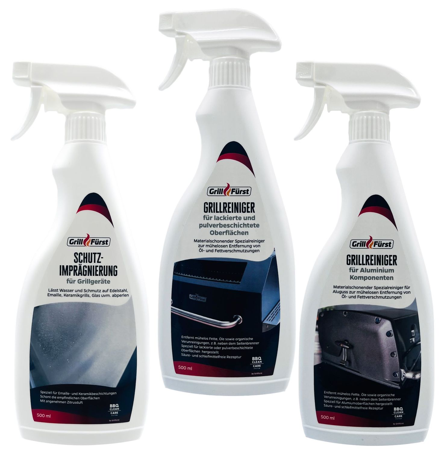 Grillrengjøringssett for Rösle Allflame gassgrill forfra