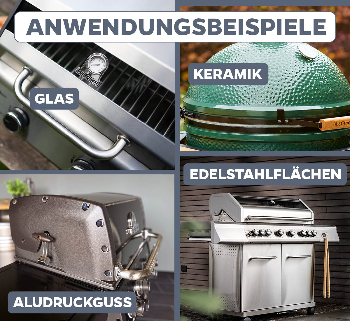Nærbilde av ingredienser i Grillrengjøring-sett for Broil King rustfritt stål