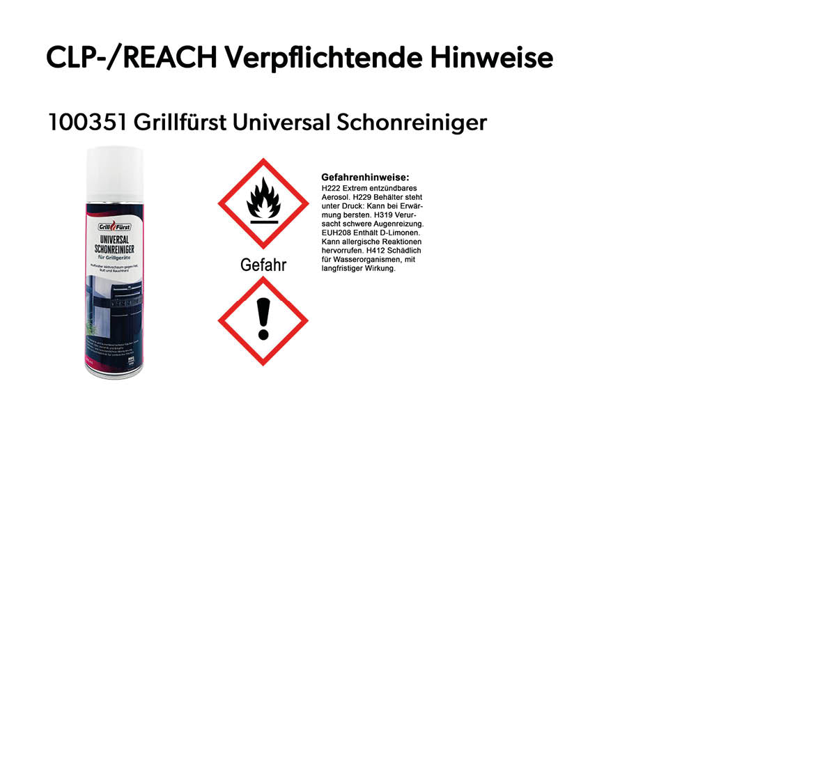 Grillrengjøring-sett for Napoleon Rogue/Freestyle svart med alle flasker