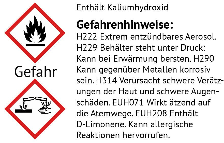 Bakside av Grillrengjøring skumrens for glass og emalje 300 ml - Grillfürst