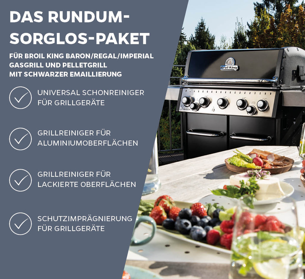 Grillrengjøring-sett for Broil King Black emaljert bakside