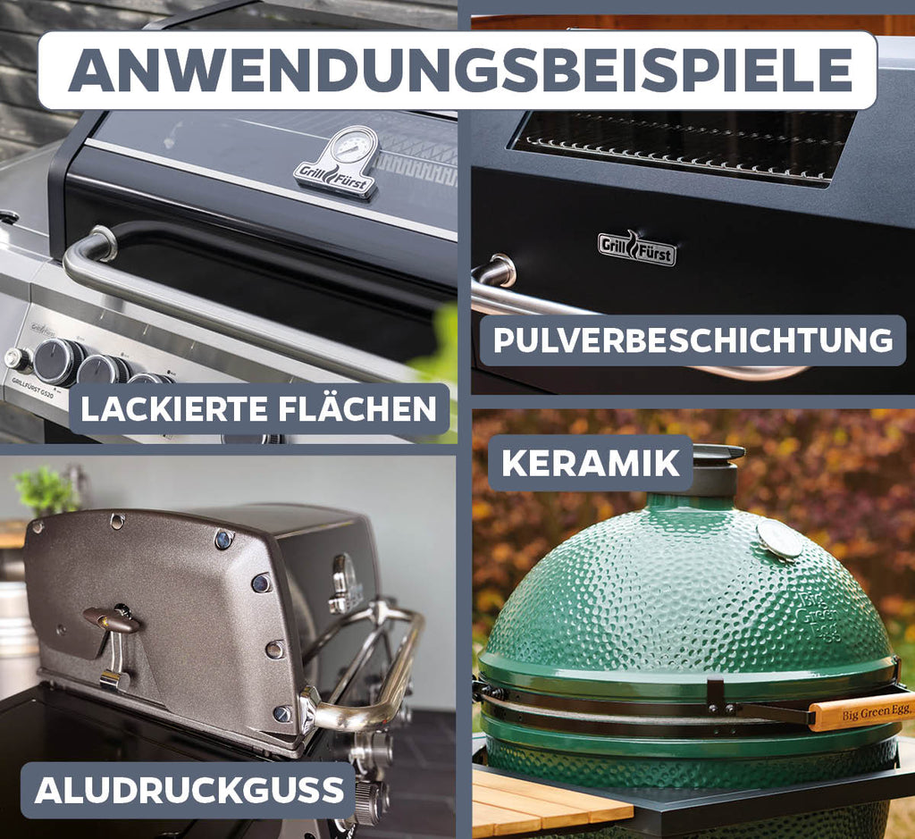 Nærbilde av sprayflaske fra Grillrengjøring-sett for Broil King Black emaljert