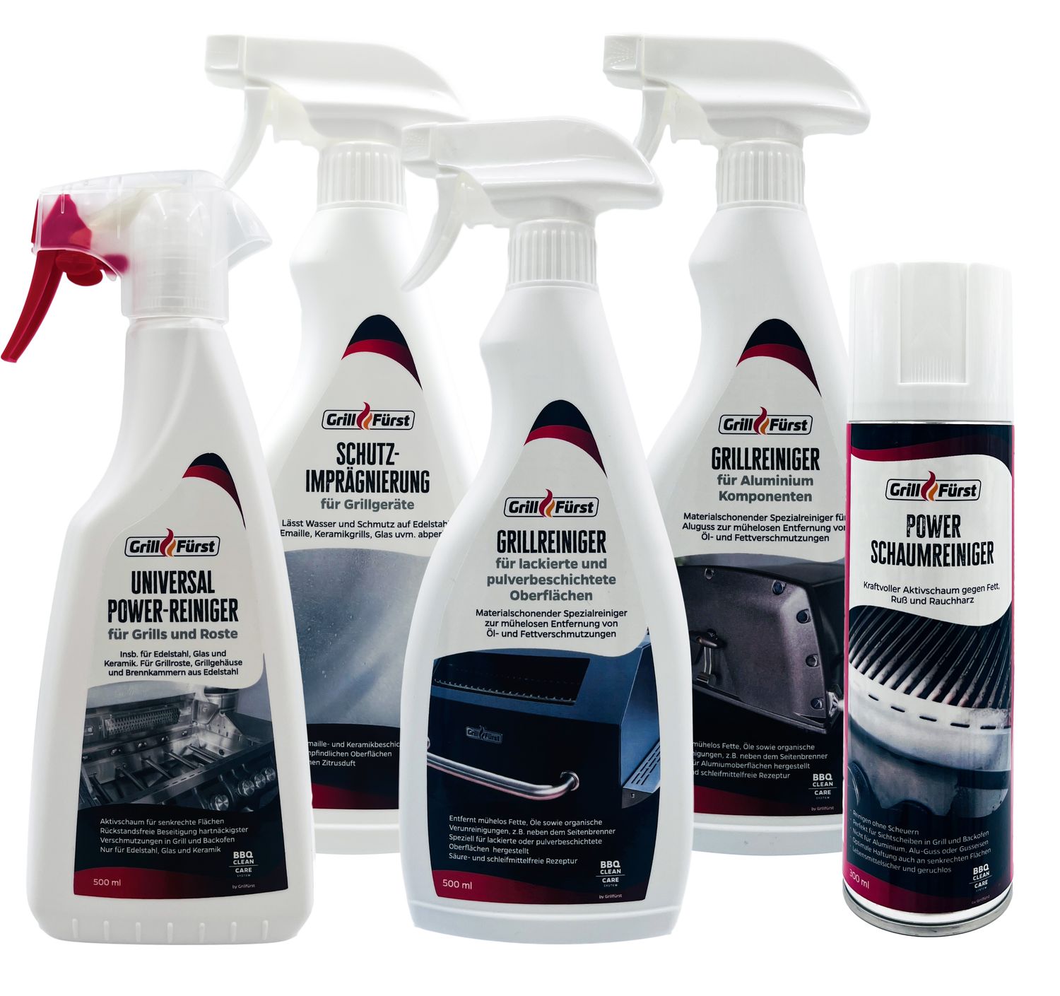 Grillrengjøringssett for Independence-serien 5 deler forfra