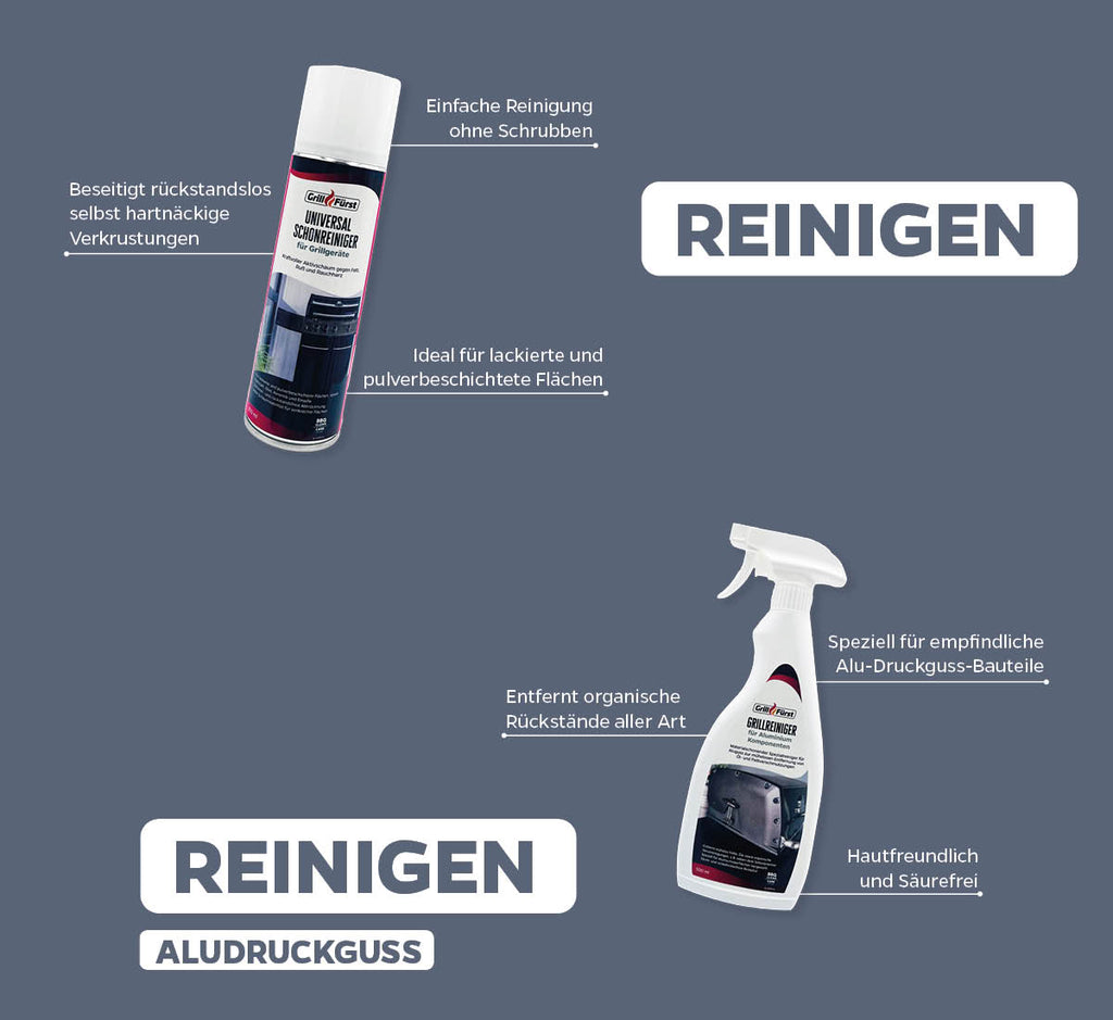 Detalj av Grillrengjøring-sett for Napoleon Phantom matt svart flasker