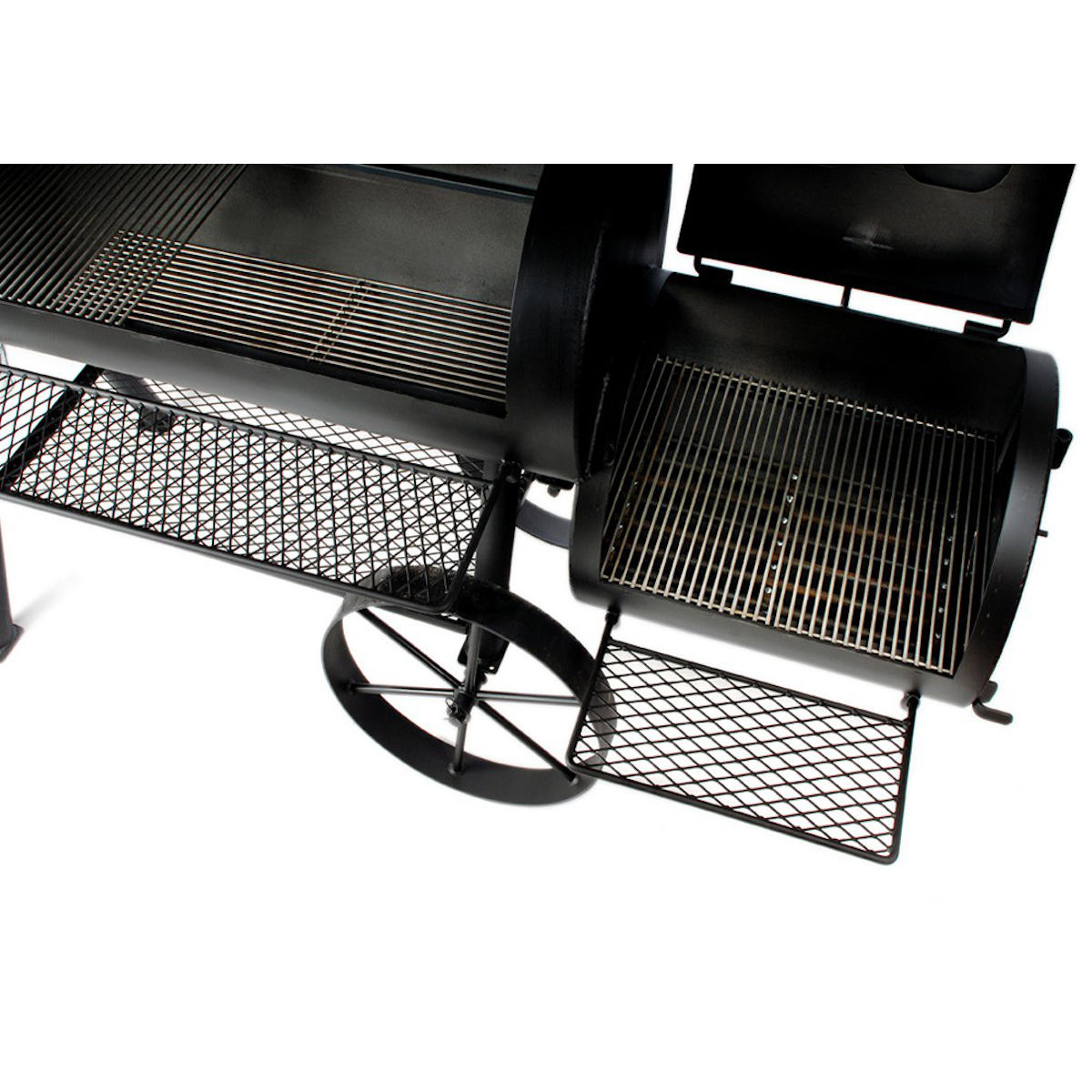 Grillrist rustfritt stål for fyrboks 16" Chuckwagon - Joe's Barbeque forfra