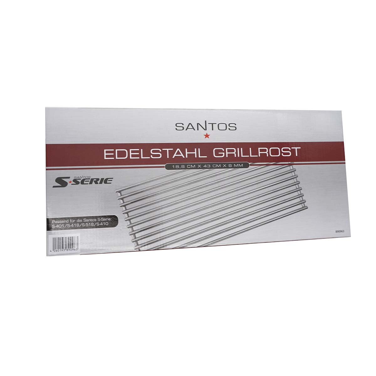 Detaljbilde av Grillrist rustfritt stål 8 mm for S-401 SANTOS
