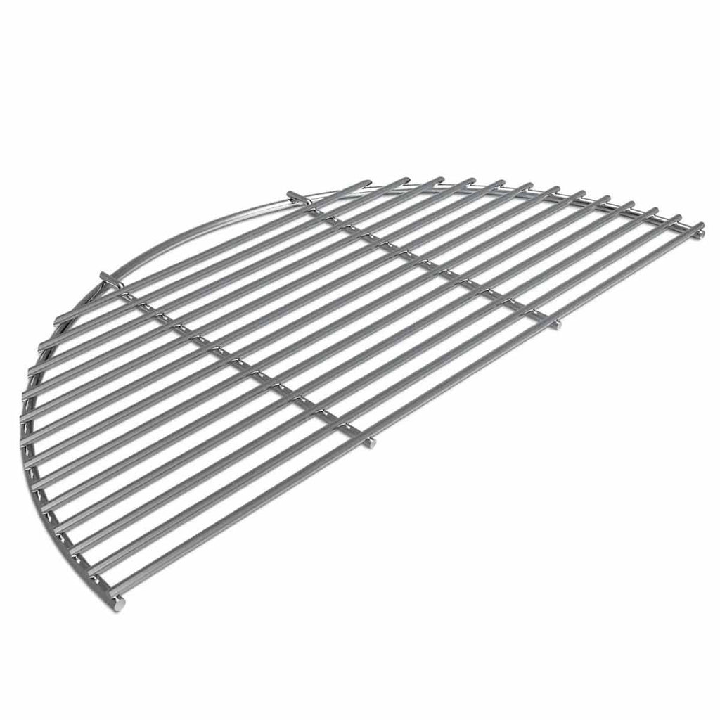 Grillrist rustfritt stål halvrund for Large - Big Green Egg forfra