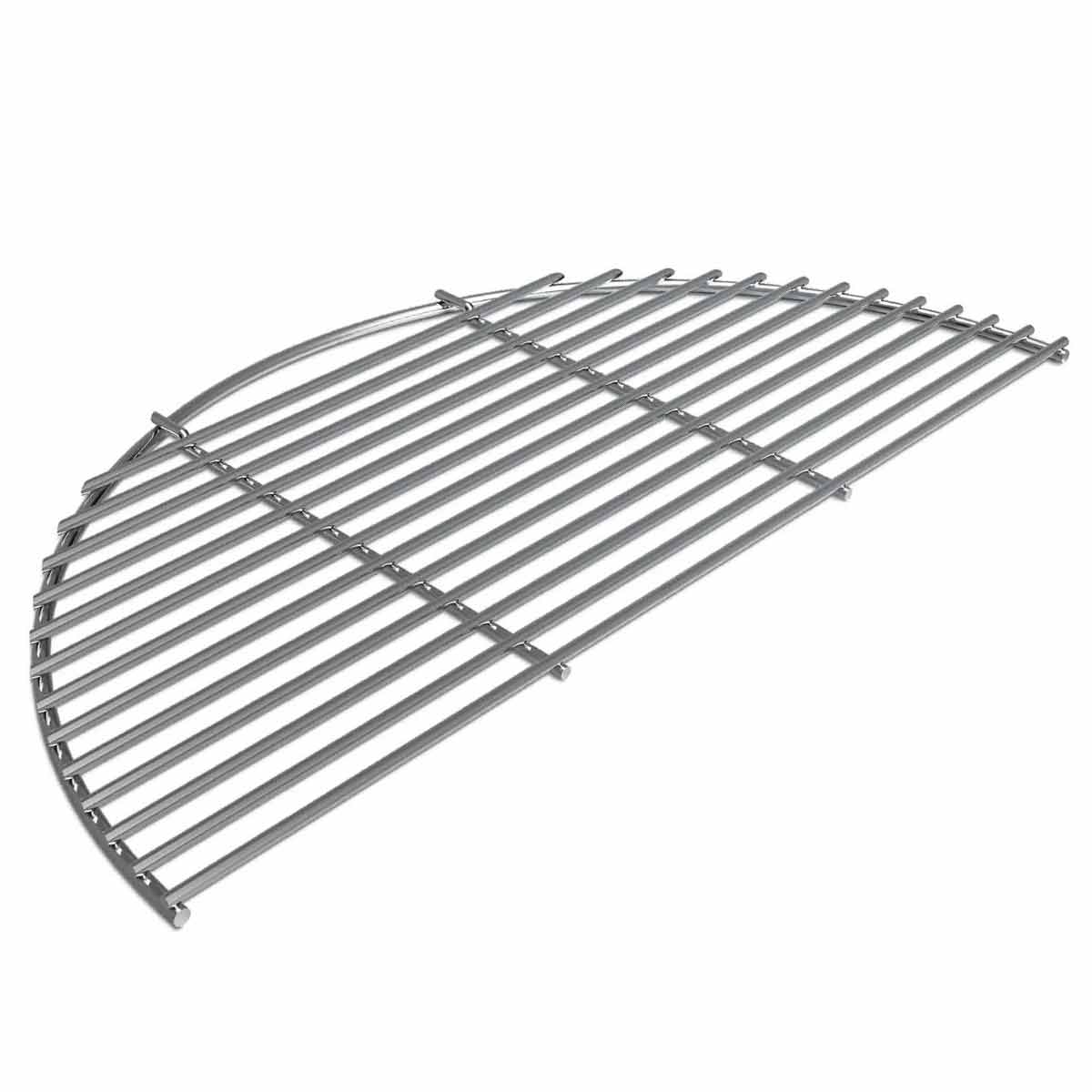 Grillrist rustfritt stål halvrund for Large - Big Green Egg forfra