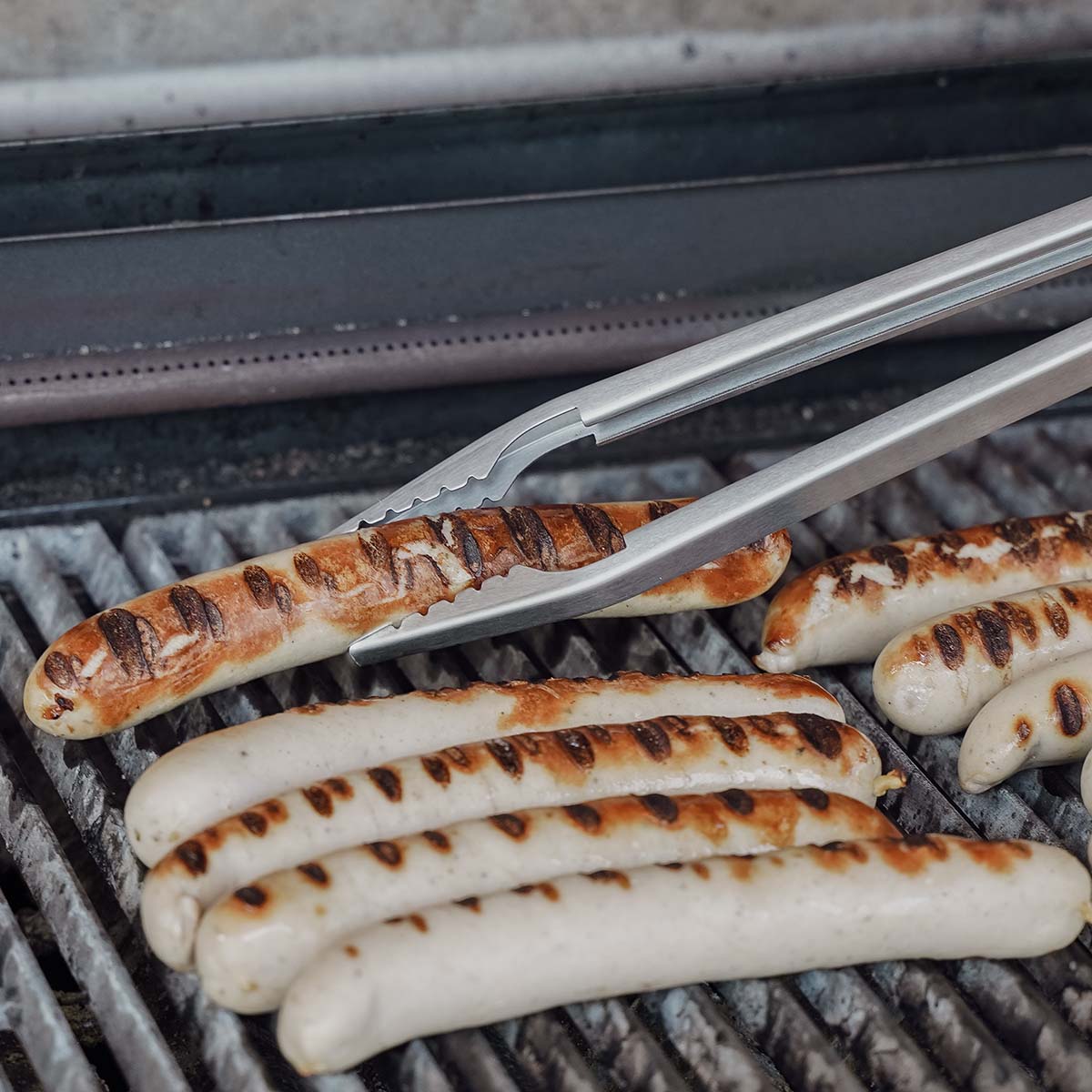 Grillsett 3-delt med tang, pinsett og spade - SANTOS komplett sett