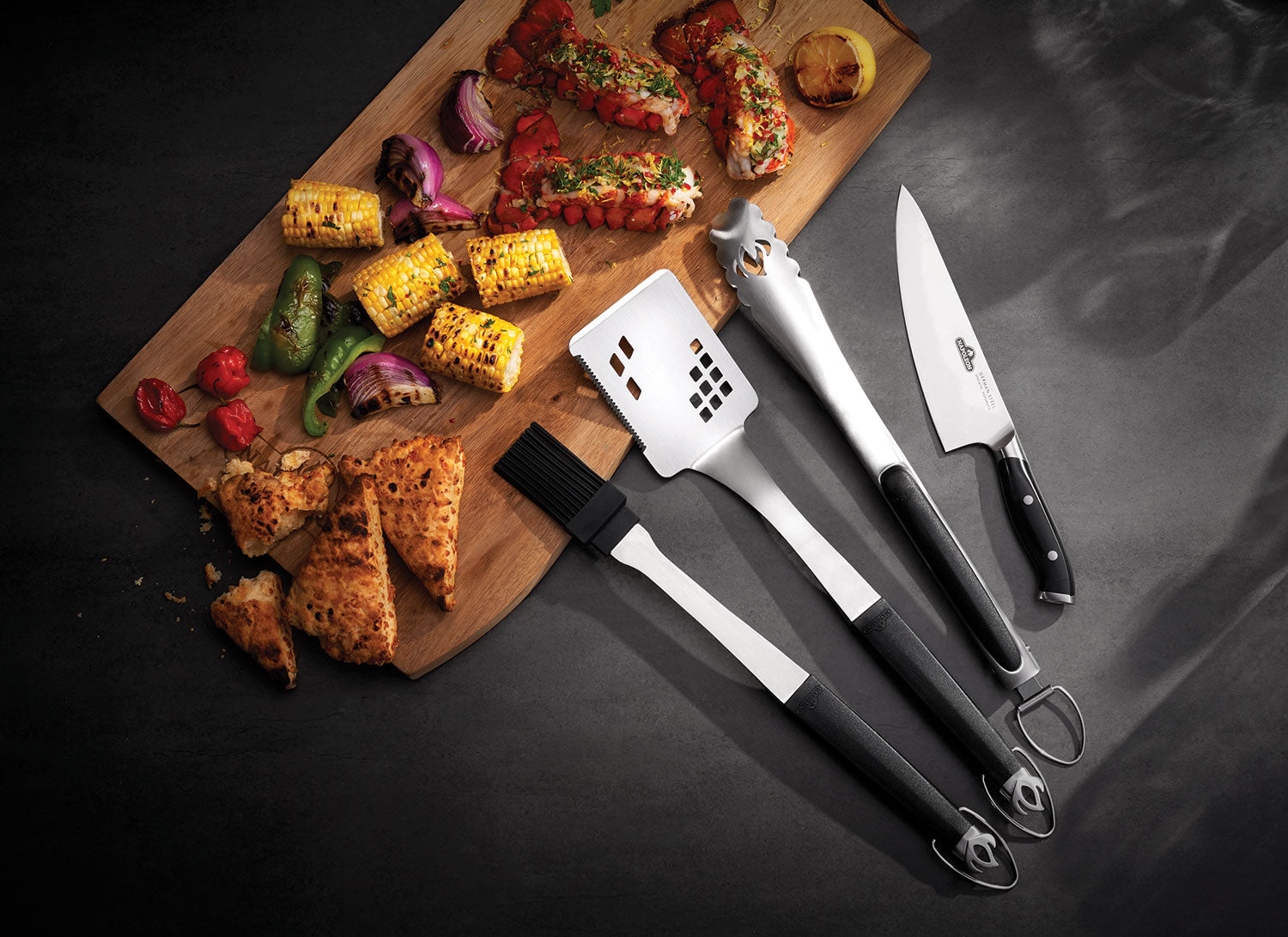 Grillsett President's Limited 4-delt rustfritt stål - Napoleon bakside
