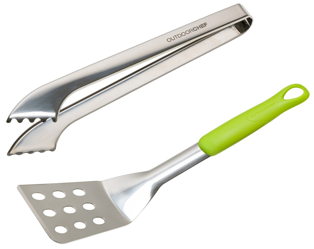 Grillsett Starter med grilltang og grillspade - Outdoorchef forfra