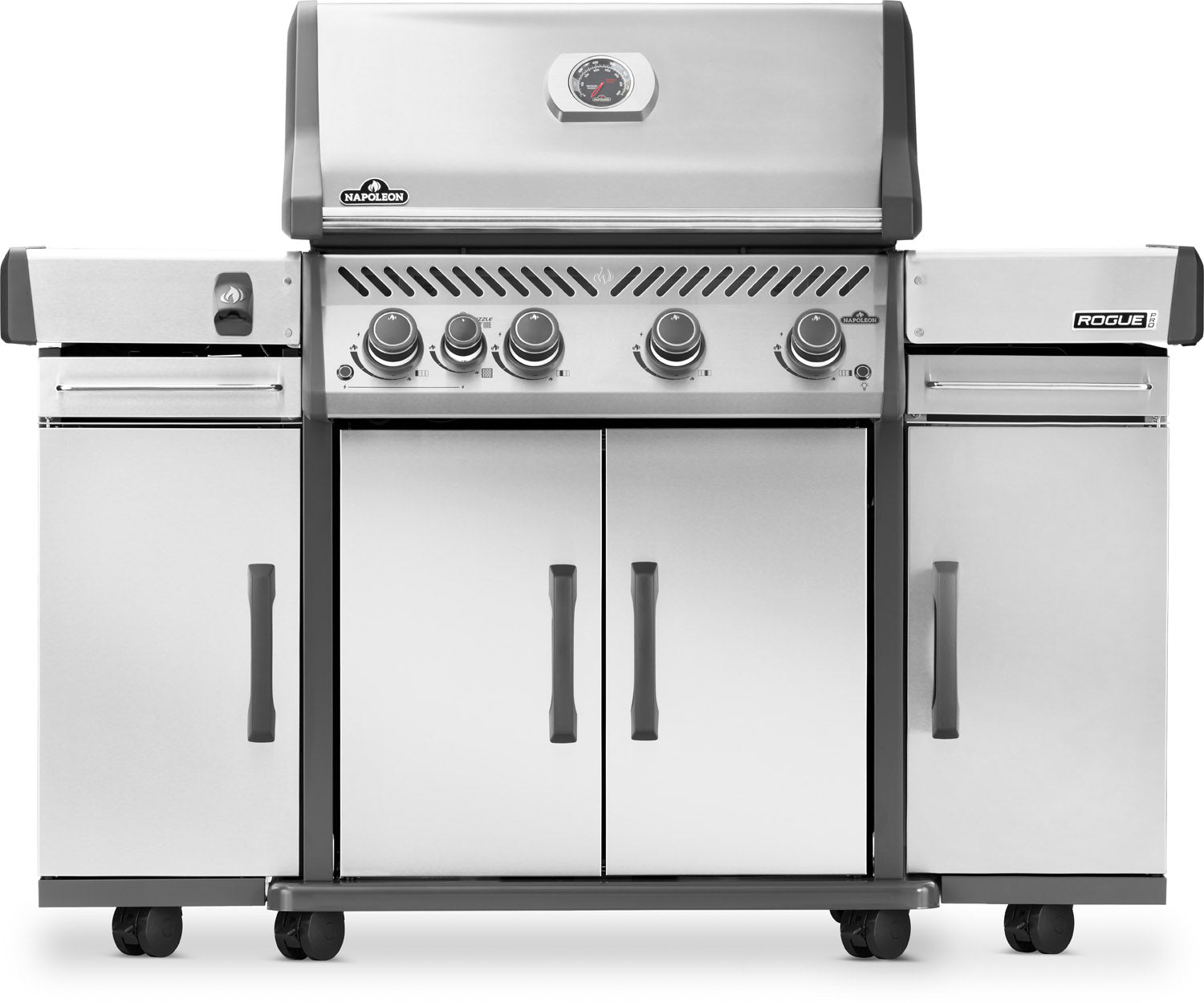 Grillskap Rogue PRO & PRO-S underskap rustfritt stål nærbilde Napoleon
