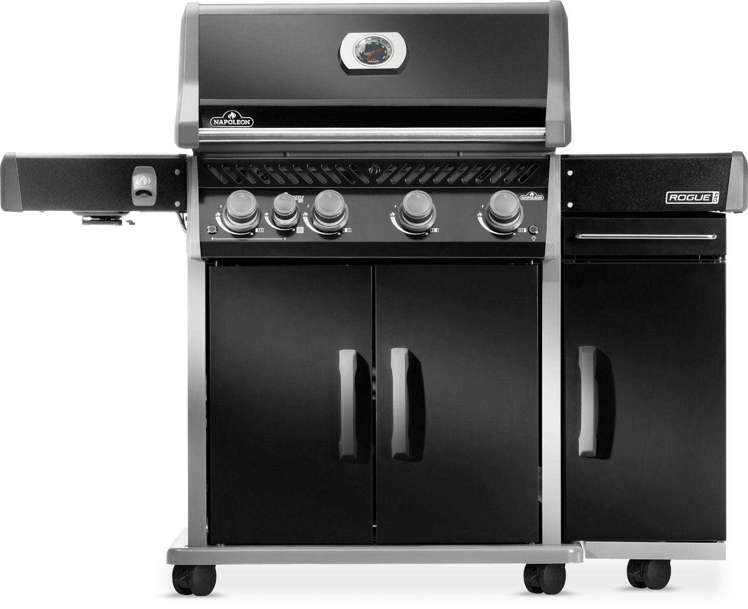 Nærbilde av hengsler på Grillskap Rogue PRO & PRO-S underskap svart - Napoleon