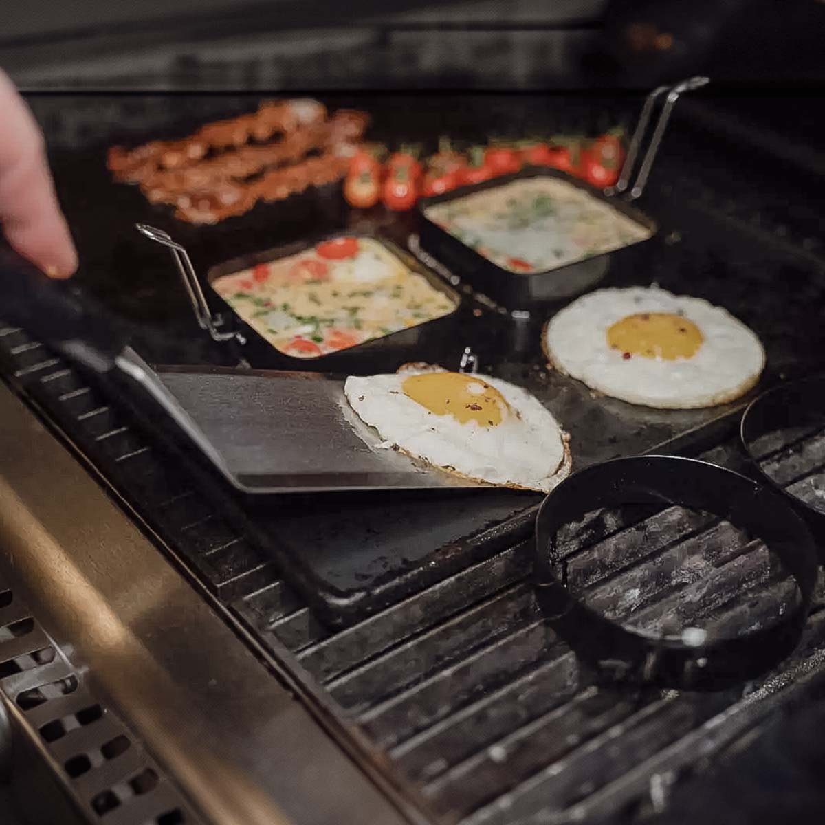 Grillspade frokostsett 6 deler - SANTOS bakside