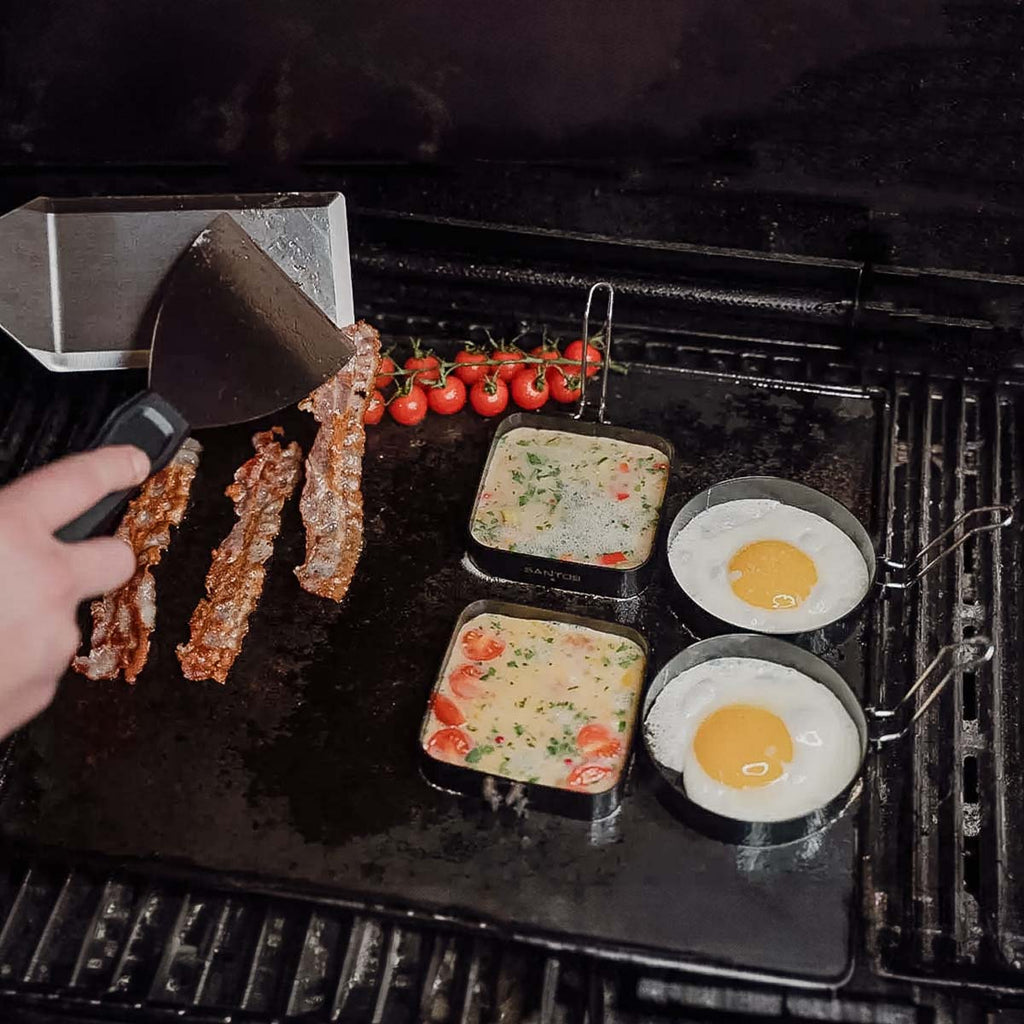Grillspade frokostsett 6 deler - SANTOS montert på grill