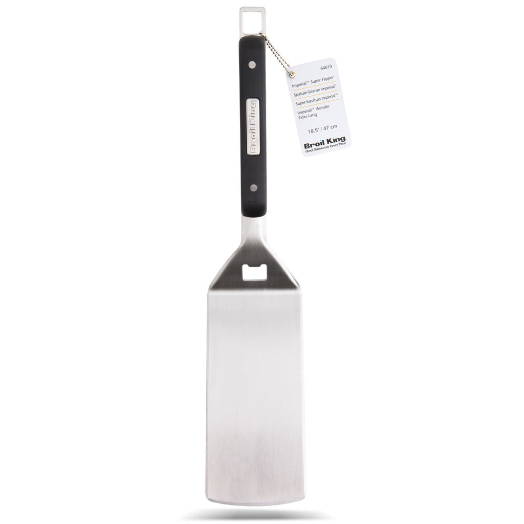 Grillspade Imperial ekstra lang rustfritt stål Broil King med flaskeåpner