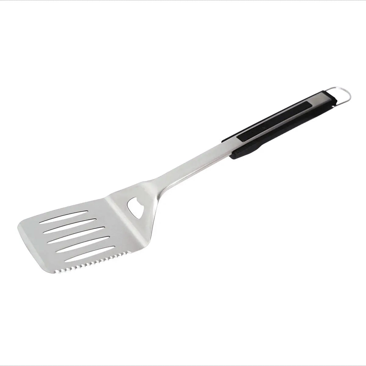 Grillspade rustfritt stål 45 cm med skjærekant - SANTOS forfra
