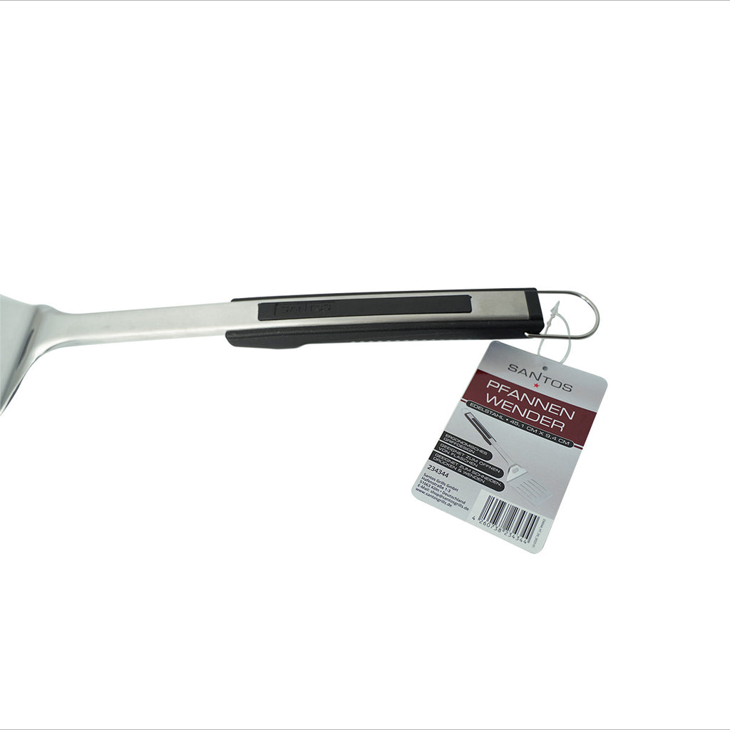 Nærbilde av skjærekant på Grillspade rustfritt stål 45 cm med skjærekant - SANTOS